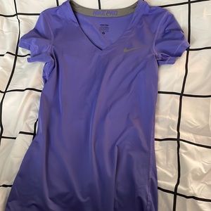 Purple Nike Pro Shirt